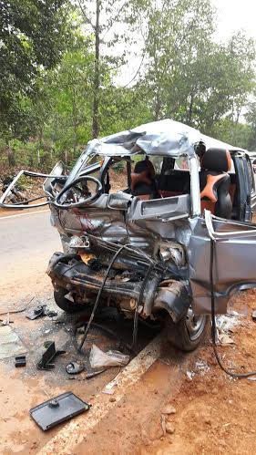 ಸಂಪಾಜೆಯಲ್ಲಿ ಭೀಕರ ರಸ್ತೆ ಅಪಘಾತ